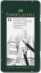 GRAFIETPOTLOOD CASTELL 9000 DESIGN SET - 12 STUKS