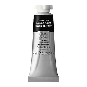 PROFESSIONAL WATERVERF TUBE 14ML - 337 LAMPENZWART
