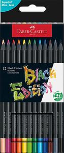 BLACK EDITION KLEURPOTLODEN SET - 12ST
