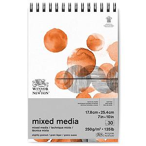 MIXED MEDIA - SPIRAAL - 250G 30V. - 17.8x24.5CM