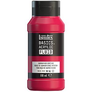 BASICS ACRYLIC FLUID TUBE 118ML - 388 CADMIUM RED DEEP HUE