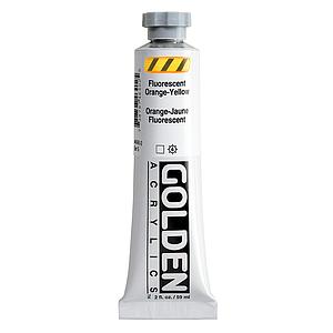 ACRYL HEAVY BODY TUBE 59ML - 4640 FLUORESCENT ORANGE YELLOW