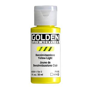 ACRYL FLUID 30ML - 2009 BENZIMIDAZOLONE YELLOW LIGHT - S3