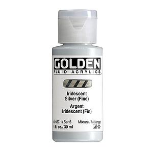 ACRYL FLUID 30ML - 2457 IRIDESCENT SILVER FINE - S5