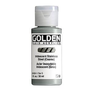ACRYL FLUID 30ML - 2458 IRIDESCENT STAINLESS STEEL COARSE- S5