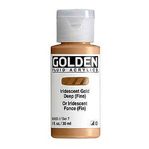 ACRYL FLUID 30ML - 2455 IRIDESCENT GOLD DEEP FINE - S7