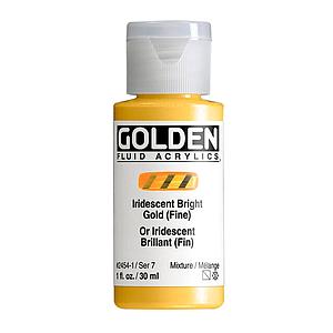 ACRYL FLUID 30ML - 2454 IRIDESCENT BRIGHT GOLD FINE - S7
