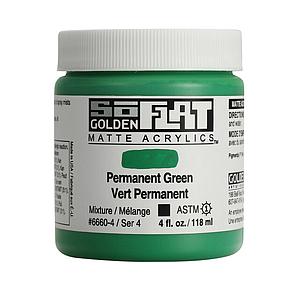ACRYL SOFLAT 118ML - 6660 PERMANENT GREEN - S4