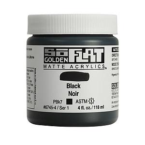 ACRYL SOFLAT 59ML - 6745 BLACK - S1