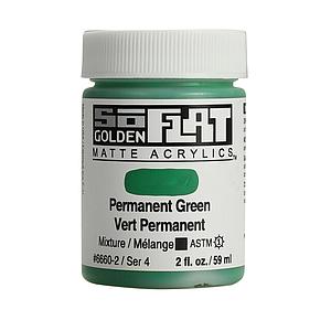 ACRYL SOFLAT 59ML - 6660 PERMANENT GREEN - S4