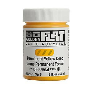 ACRYL SOFLAT 59ML - 6525 PERMANENT YELLOW DEEP - S6