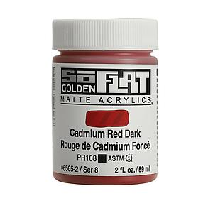 ACRYL SOFLAT 59ML - 6565 CADMIUM RED DARK - S8
