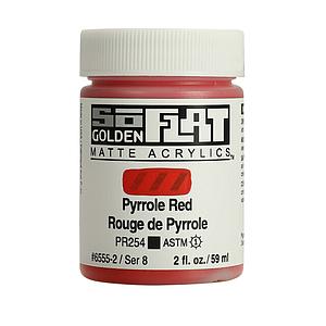 ACRYL SOFLAT 59ML - 6555 PYRROLE RED - S8
