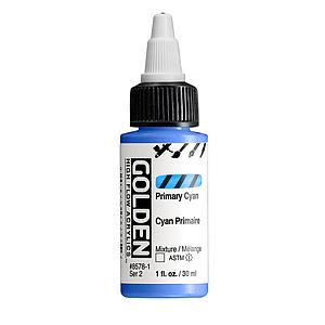 HIGH FLOW ACRYLICS 30ML - 8578 PRIMARY CYAN - S2
