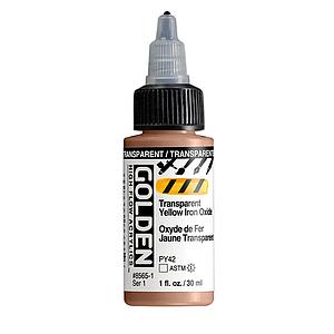 HIGH FLOW ACRYLICS 30ML - 8565 TRANSPARENT YELLOW IRON OXIDE - S1