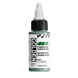HIGH FLOW ACRYLICS 30ML - 8537 PHTHALO GREEN YELLOW SHADE - S4