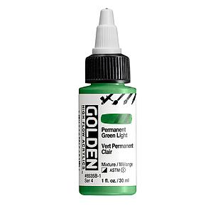 HIGH FLOW ACRYLICS 30ML - 8535 PERMANENT GEEN LIGHT - S4