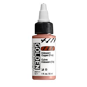 HIGH FLOW ACRYLICS 30ML - 8571 IRIDESCENT COPPER FINE - S7