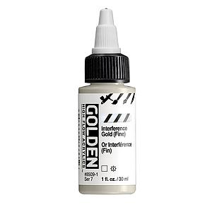 HIGH FLOW ACRYLICS 30ML - 8509 INTERFERENCE GOLD FINE - S7