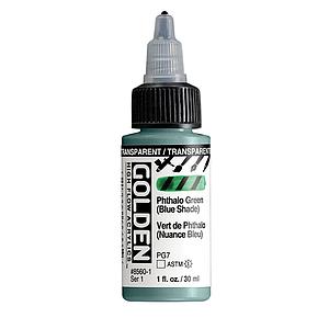 HIGH FLOW ACRYLICS 30ML - 8560 PHTHALO GREEN BLUE SHADE - S1